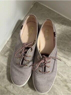 Keds Lavender Canvas Lace-Up Sneakers